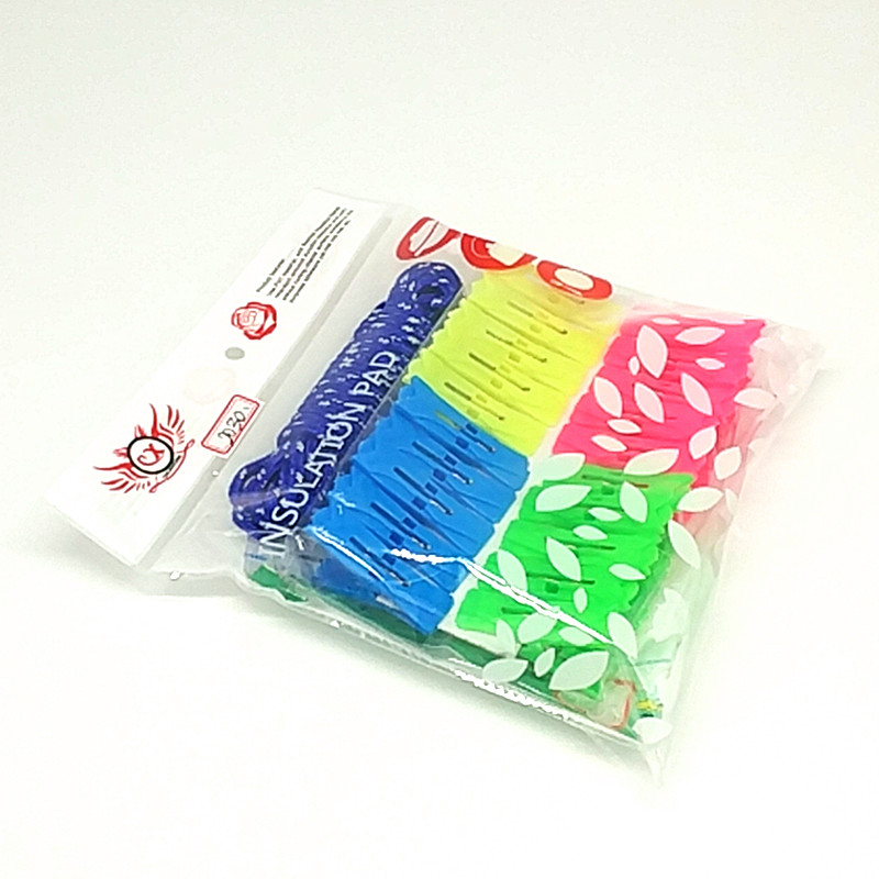 Sunshine Department Store Multi-functional nylon clothes drying rope, anti-slip colored clothes drying rope, quilt drying rope clip set details Picture