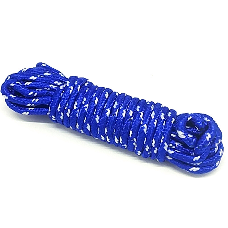 Sunshine Department Store Multi-functional nylon clothes drying rope, anti-slip colored clothes drying rope, quilt drying rope clip set Specification image