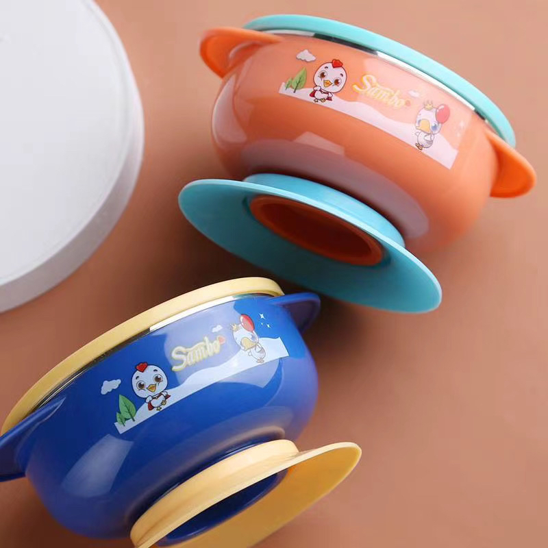 Baby 304 suction cup insulated bowl Specification image