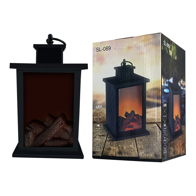 Cross-border factory direct sales of fireplaces, wind lamps, home craft LED, highly realistic flame, carbon lamps, landscape lamps, Amazon Item Picture