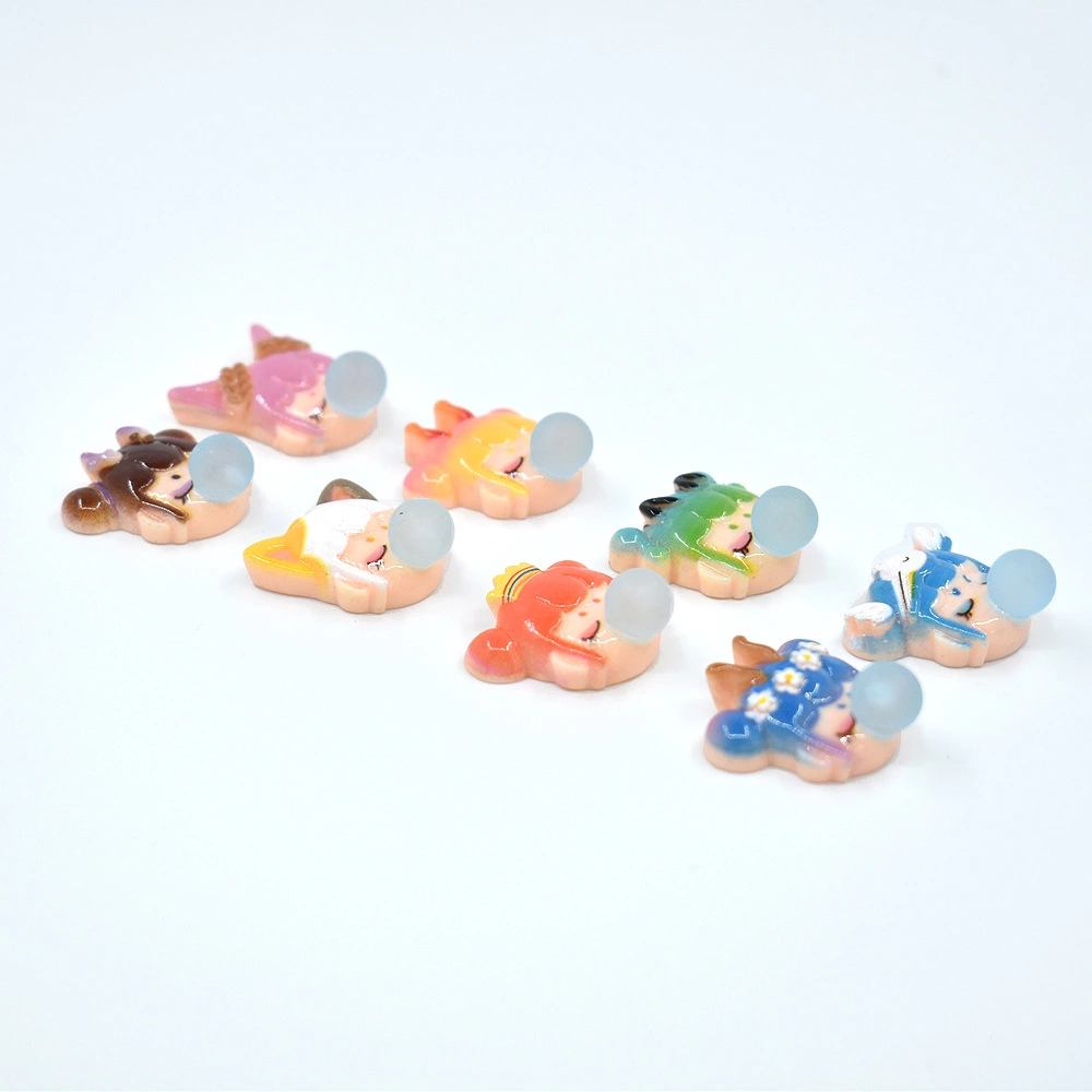 diy children's headwear Bubble girl resin accessories, deep in the forest, nowhere to be found cartoon avatar accessories wholesale hot sales Specification drawing