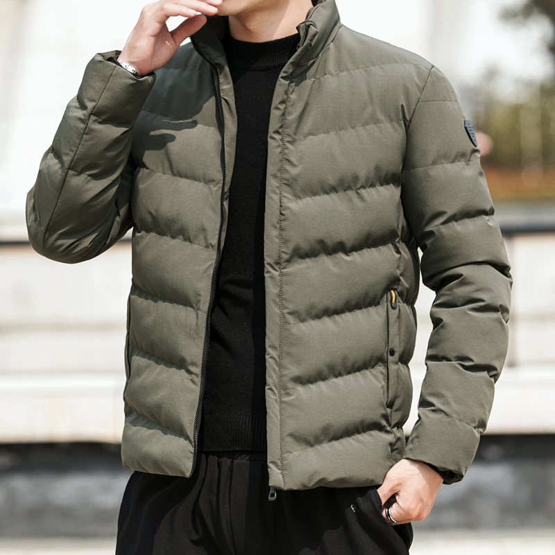 Men's winter new cotton-padded jackets, Korean-style slimming and trendy short cotton-padded jackets, workwear down cotton-padded jackets for men Specification image