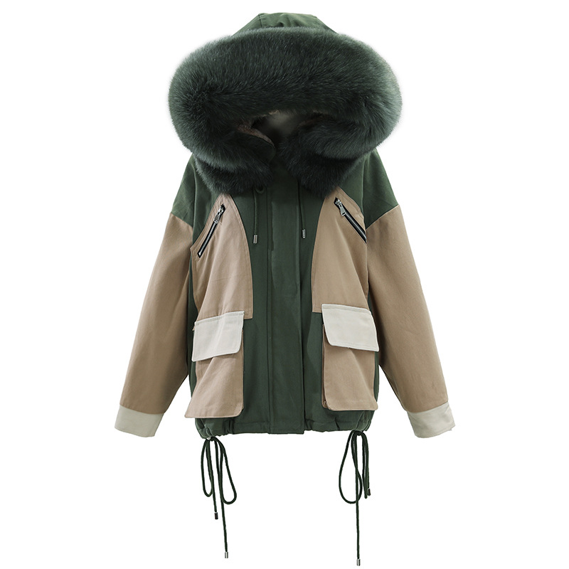 2020 New women's down cotton-padded jacket, Parker Cotton-padded jacket, short Korean style loose winter coat, cotton-padded jacket C8807 Item Picture