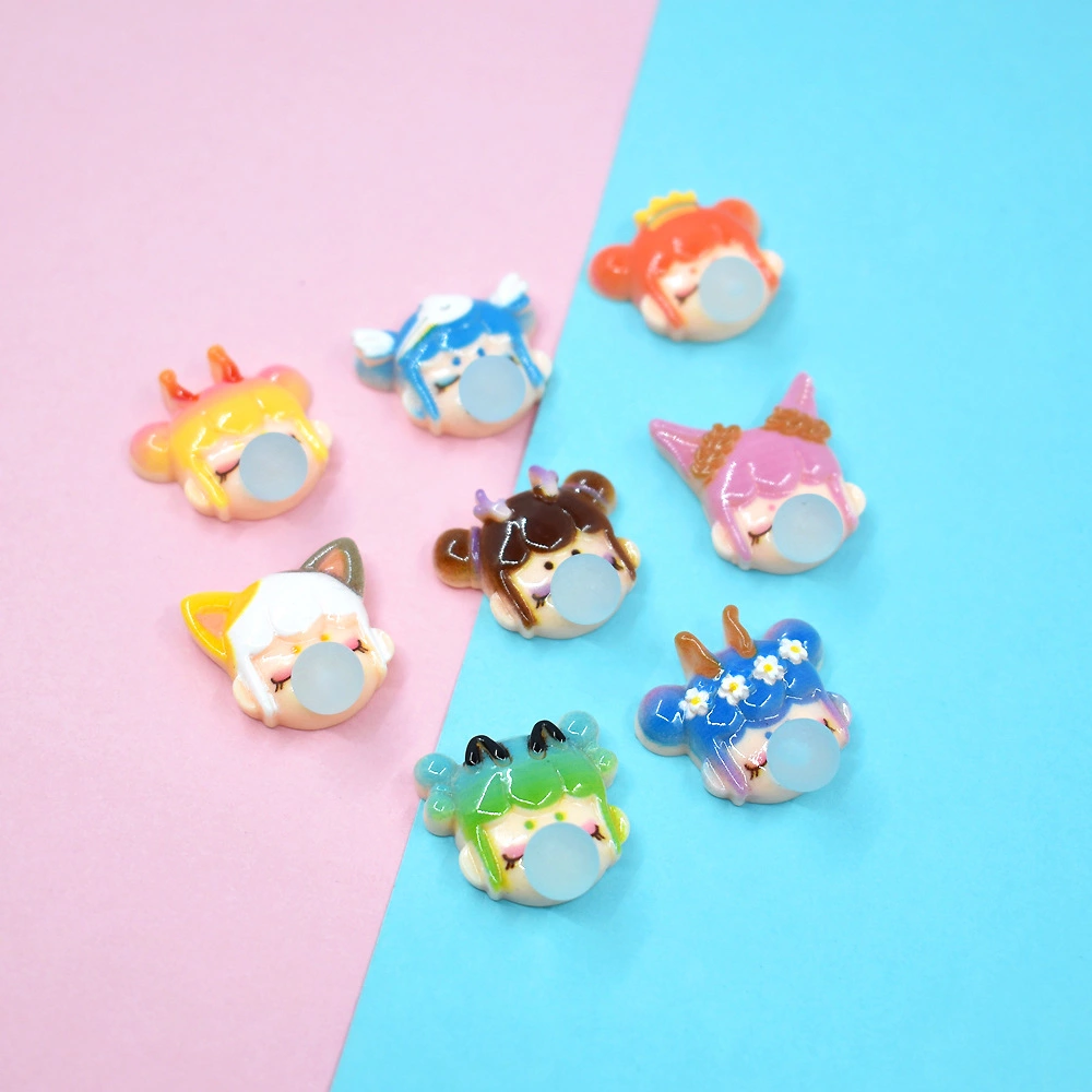 diy children's headwear Bubble girl resin accessories, deep in the forest, nowhere to be found cartoon avatar accessories wholesale hot sales details Picture