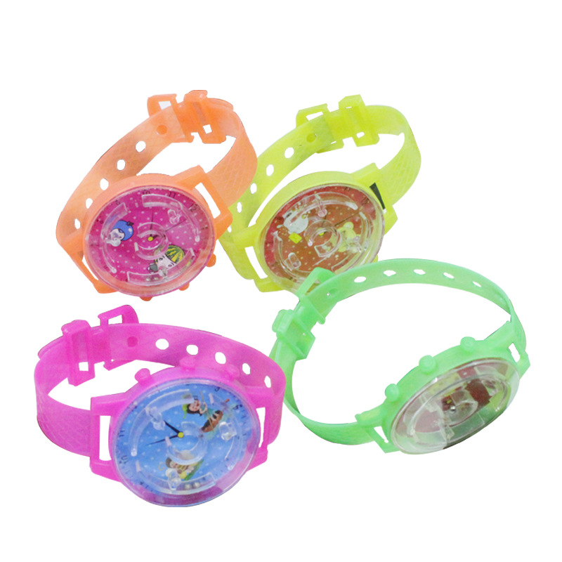 Wholesale children's maze watch toys, rolling ball hand balance ball mini small toys, plastic maze ball h Item Picture