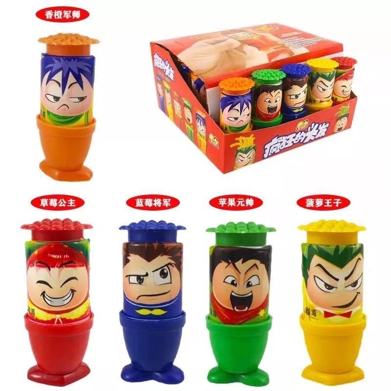 Golden Brothers Children's Creative Magic Hair Crazy Long Hair Thread Candy q Candy Kids Fruit-flavored Snack Hair Candy Application Scenario