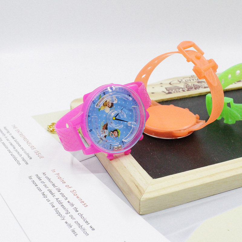 Wholesale children's maze watch toys, rolling ball hand balance ball mini small toys, plastic maze ball h Specification drawing