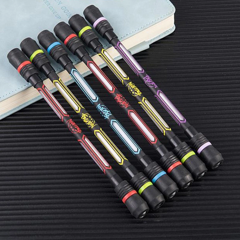 The new type of spinning pen, a steel ball spinning pen for primary and secondary school students, a pressure-reducing spinning pen, a beginner's competition spinning pen for writing, is selling well full figure