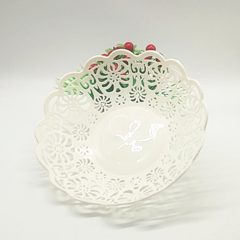Sunshine Department Store 618 Fruit Basket Creative Loukong Lace Fruit Plate Home Storage Basket