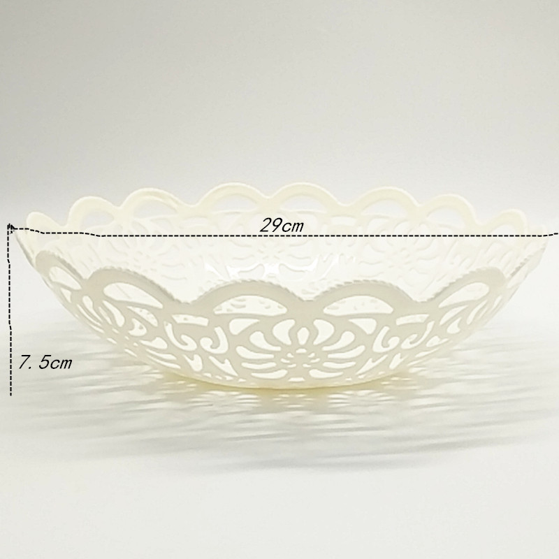 Sunshine Department Store 618 Fruit Basket Creative Loukong Lace Fruit Plate Home Storage Basket Specification image