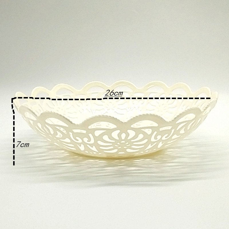 Sunshine Department Store 617 Fruit Basket Creative Loukong Lace Fruit Plate Home Storage Basket Specification image