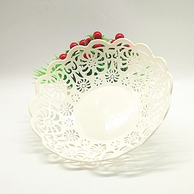 Sunshine Department Store 617 Fruit Basket Creative Loukong Lace Fruit Plate Home Storage Basket