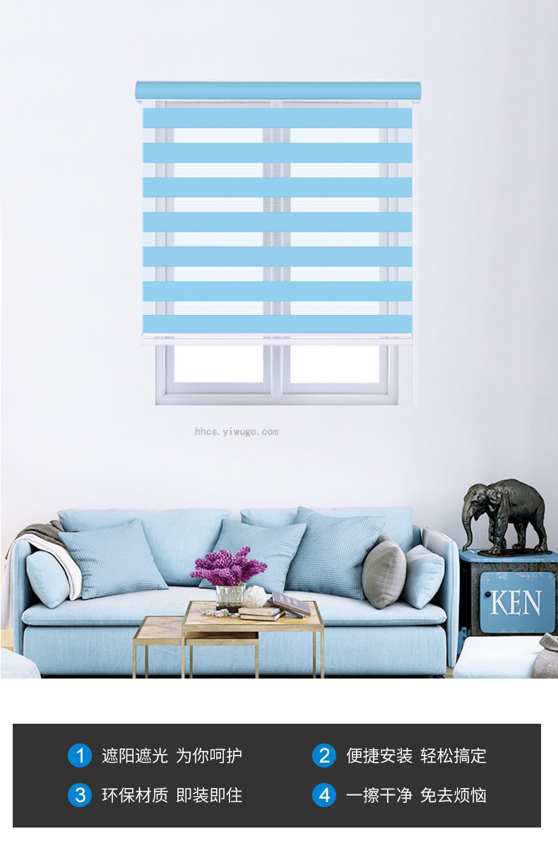 Cortinas de Tela flexible para el dia y la Noche Item Picture
