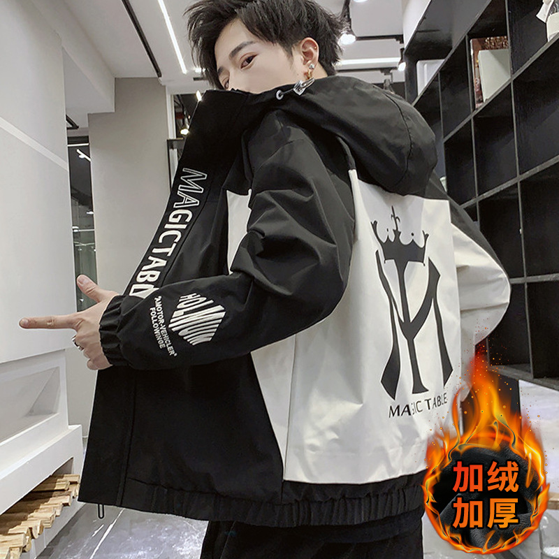 Men's coat with fleece for spring, autumn and winter 2020 new Korean style, ins, functional, casual and versatile Application Scenario