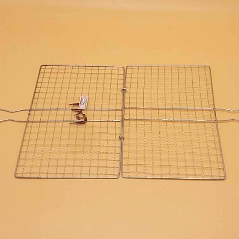 Sunshine Department Store 20*35cm barbecue net clip, large BBQ flat clip, camping equipment, barbecue supplies Specification image