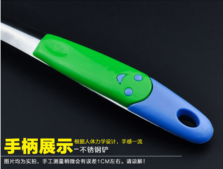 Factory direct sales of non-magnetic 1.2mm smiling face spatula and spoons, anti-scalding kitchenware, two-piece cooking spatula and spoons Application Scenario
