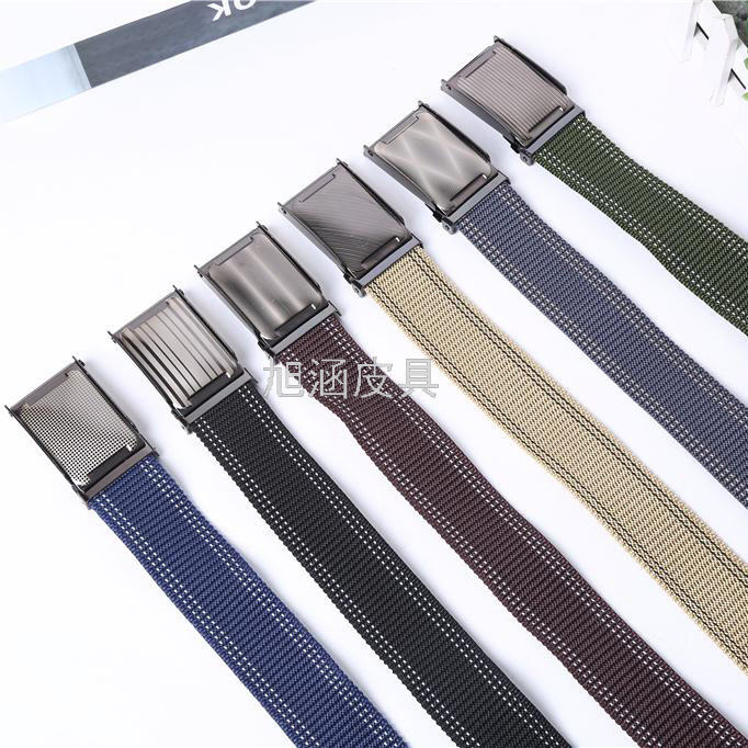 Smooth automatic buckle webbing belt nylon belt custom wholesale belt thumbnail