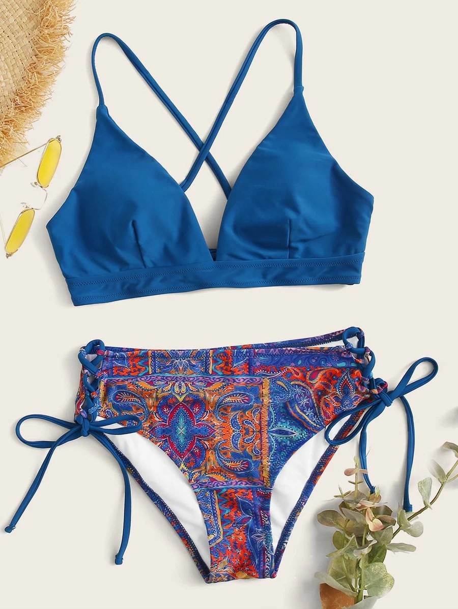 The new Domicia print sexy slim bikini