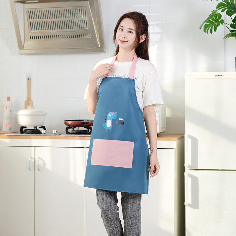 Kitchen apron, household waterproof and oil-resistant, Japanese-style hand-drying apron, Korean-style cover-up, dust-proof, cute and fashionable waistband Application Scenario