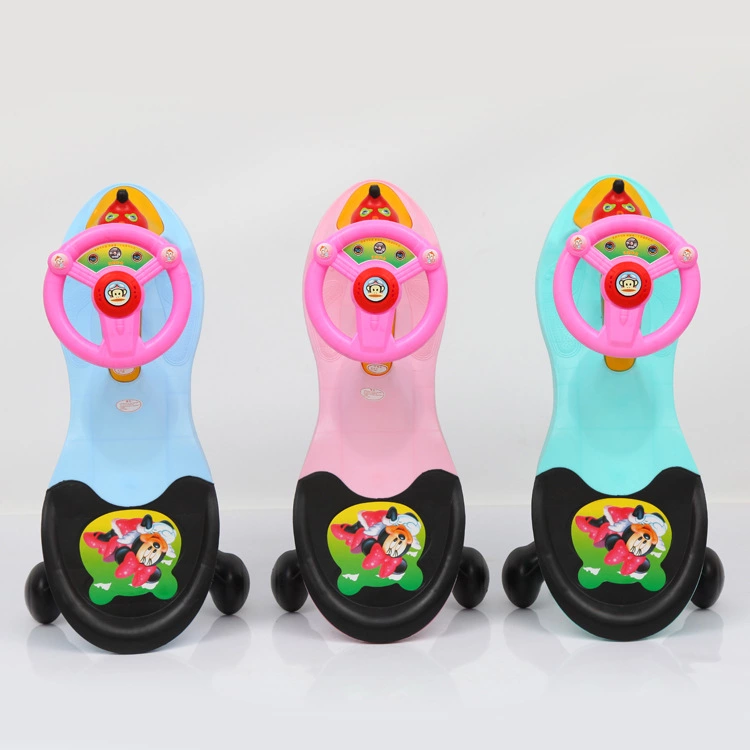 Children's twisty car, 1-3 years old, four-wheel non-silent universal wheel sliding car, swing car, free gift and promotional items wholesale Application Scenario