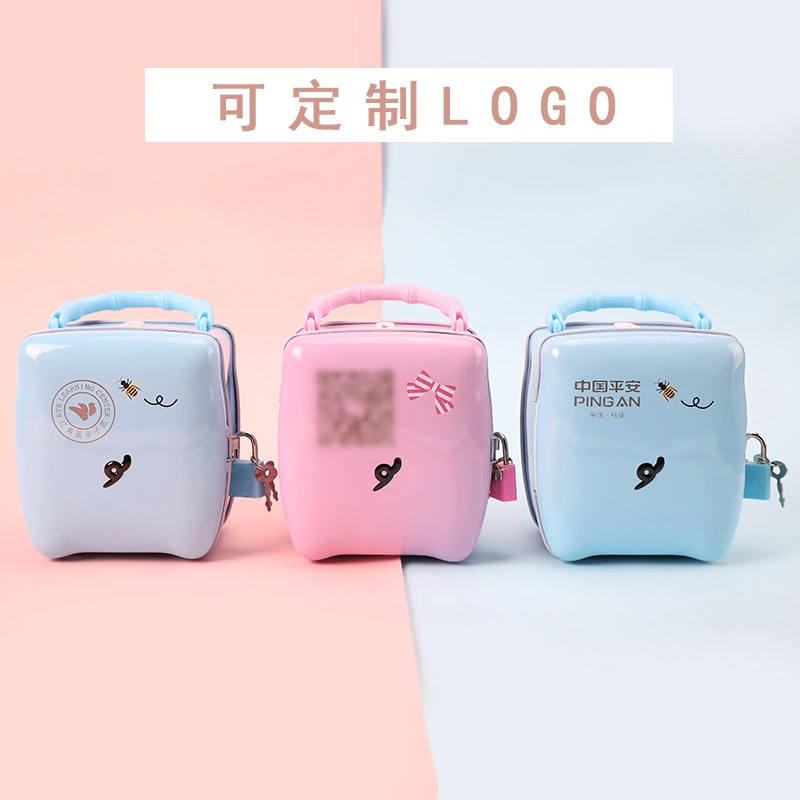 Children's portable piggy bank, cartoon creative gift, money box, birthday present, cute little pig piggy bank Application Scenario