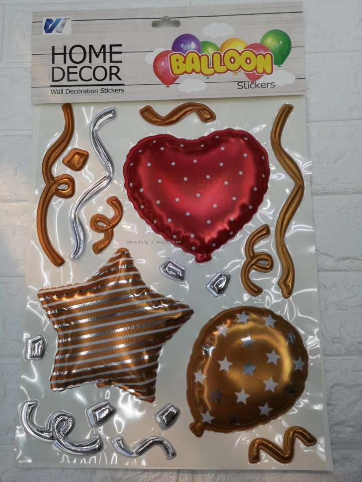 New factory direct sales party balloon stickers three-dimensional balloon decoration bubble stickers bubble stickers