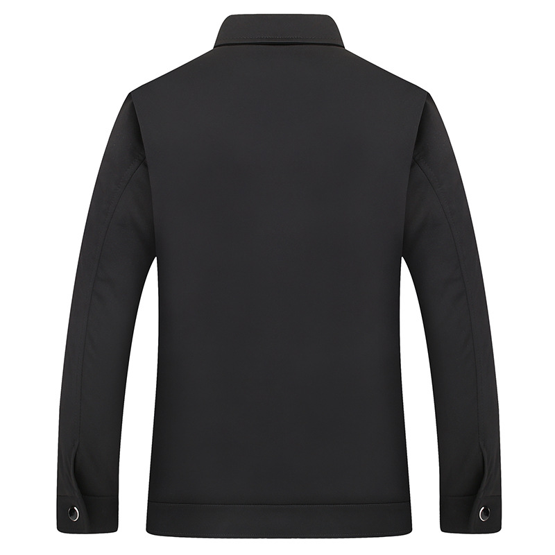 New winter middle-aged men's jackets with thickened and fleece features. Dad's autumn and winter outfits, jackets for middle-aged and elderly people aged 40 to 50 Application Scenario