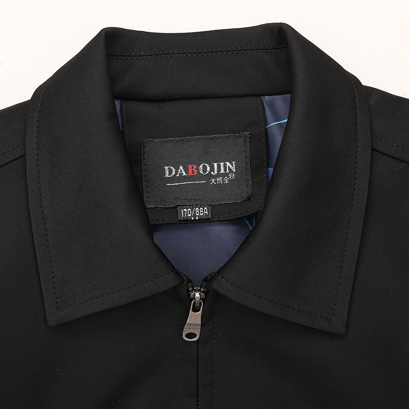New winter middle-aged men's jackets with thickened and fleece features. Dad's autumn and winter outfits, jackets for middle-aged and elderly people aged 40 to 50 details Picture