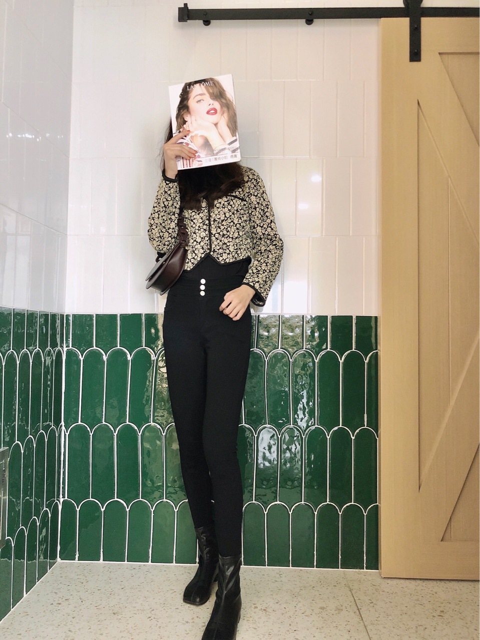 【 Lierkiss's 400g three-button little black pants 】 A slim and high-waisted outerwear for women's winter Specification image