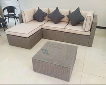Outdoor leisure furniture rattan 5 pieces rattan table and chair set garden balcony set outdoor leisure furniture