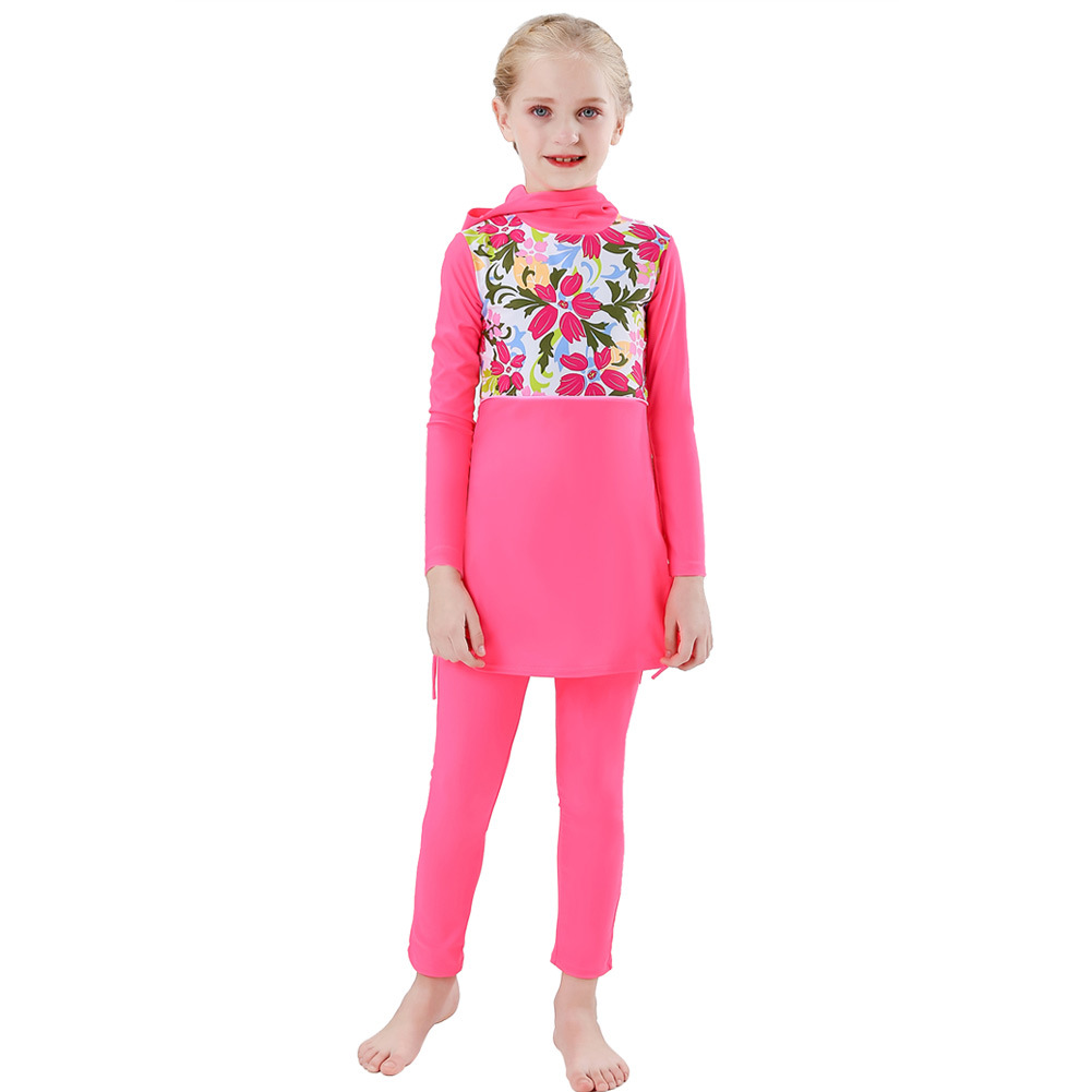 New foreign trade swimsuit Girls conservative swimsuit Muslim children beach swimsuit
