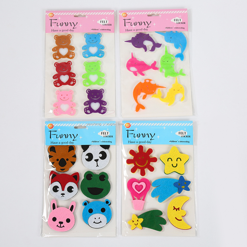 New fabric hand-painted stickers for students, cute smiling faces, and encouraging sticker manufacturers to sell directly details Picture