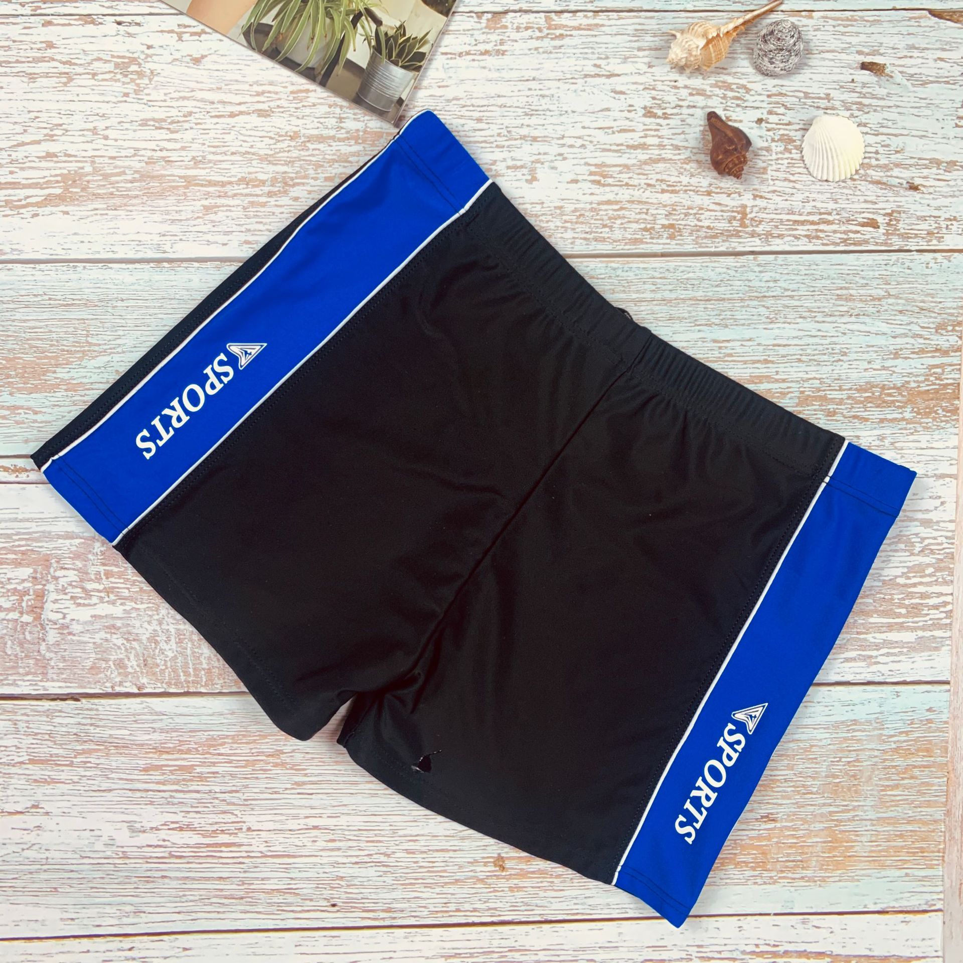 Classic swimsuit manufacturer promotion male swimsuit nylon beach printed swimsuit wholesale hot spring men