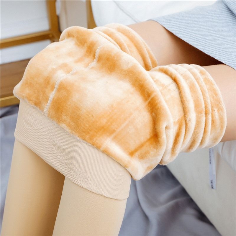 330g fleshy black bottom socks for women with fleece bare legs socks for beautiful legs magic articles for women autumn and winter foot thickened silk jumpsuit