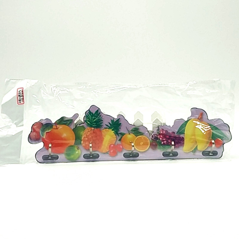 Sunshine department store fruit 5 connect hook creative cartoon strong stick hook kitchen hook fruit pattern hook