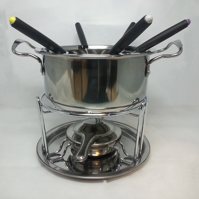 Stainless steel chocolate pot, heating and melting pot, kitchen household butter, cheese, water bath melting bowl, baking tools