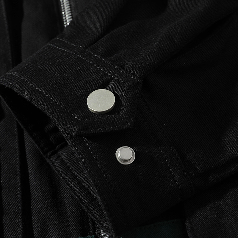 Urban men's wear: New Spring and autumn Hong Kong-style ins stand-up collar loose jackets for men, multi-pocket casual jackets for men details Picture