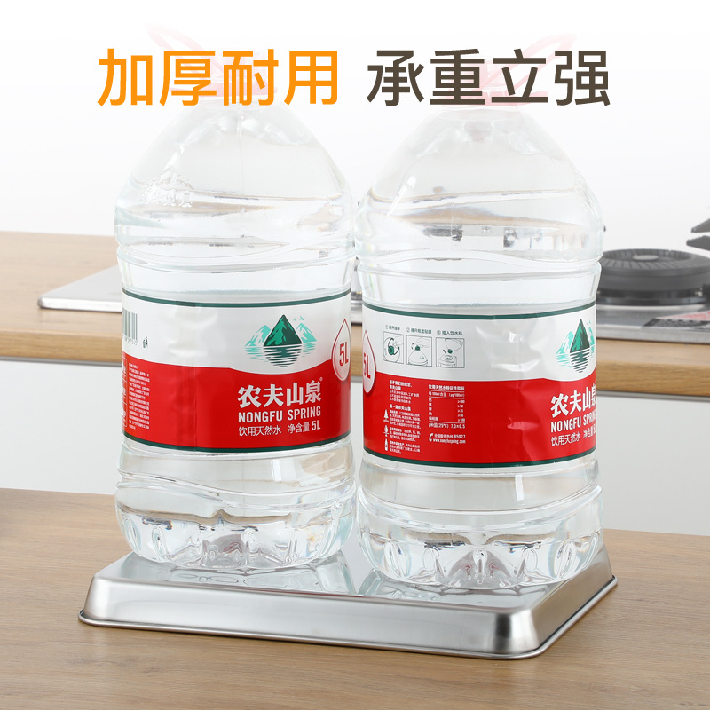 304 food-grade stainless steel rice noodle roll plate, thickened Japanese flat-bottomed square plate, rectangular tray, water collection tray, medical tray Application Scenario