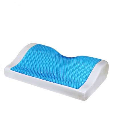 Cervical protruding pillow, bamboo charcoal silicone anti-snoring, anti-snoring slow rebound memory pillow, pillow core, cervical vertebrae protective gel pillow full figure