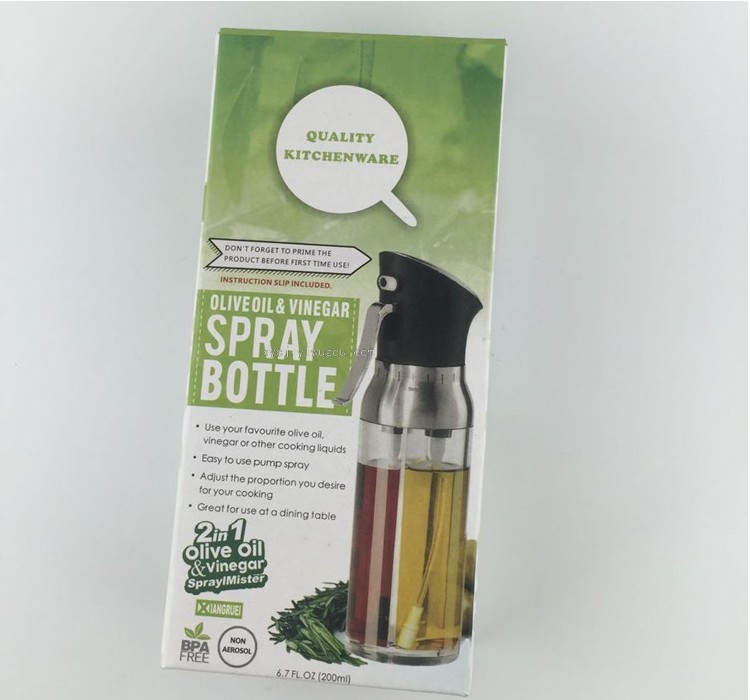 The segmented oil spray bottle is a spray oil can Specification image