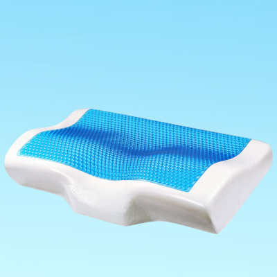 Cervical protruding pillow, bamboo charcoal silicone anti-snoring, anti-snoring slow rebound memory pillow, pillow core, cervical vertebrae protective gel pillow details Picture