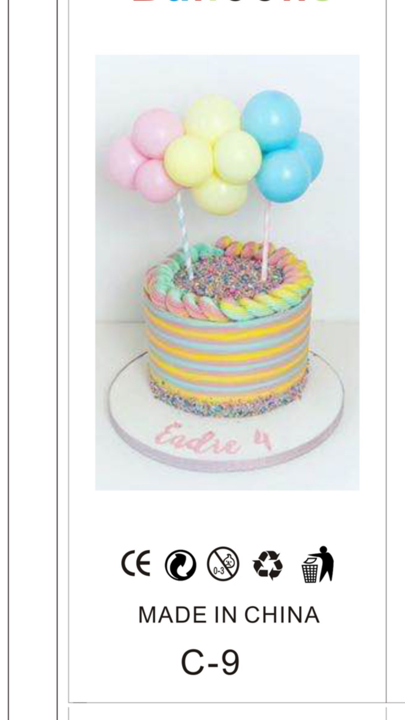 Fengshuo internet-famous sequined small balloon cake decoration Birthday Party Dessert Table Baking Plug-in Display details Picture