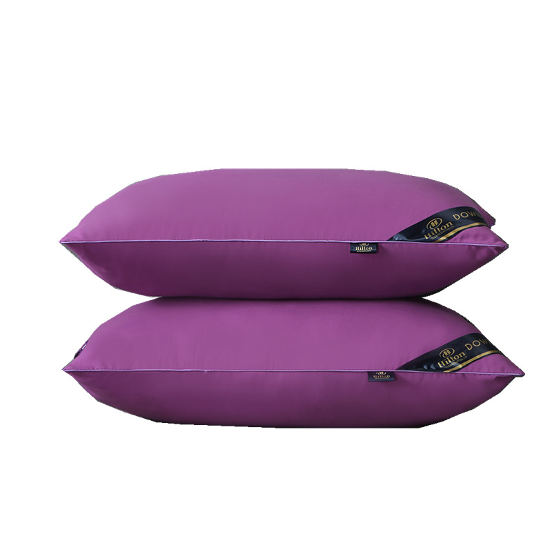 Hilton Hotel pillows come in a variety of colors to choose from, including high, medium and low hotel pillow cores and single dormitory neck protection gift pillows Item Picture