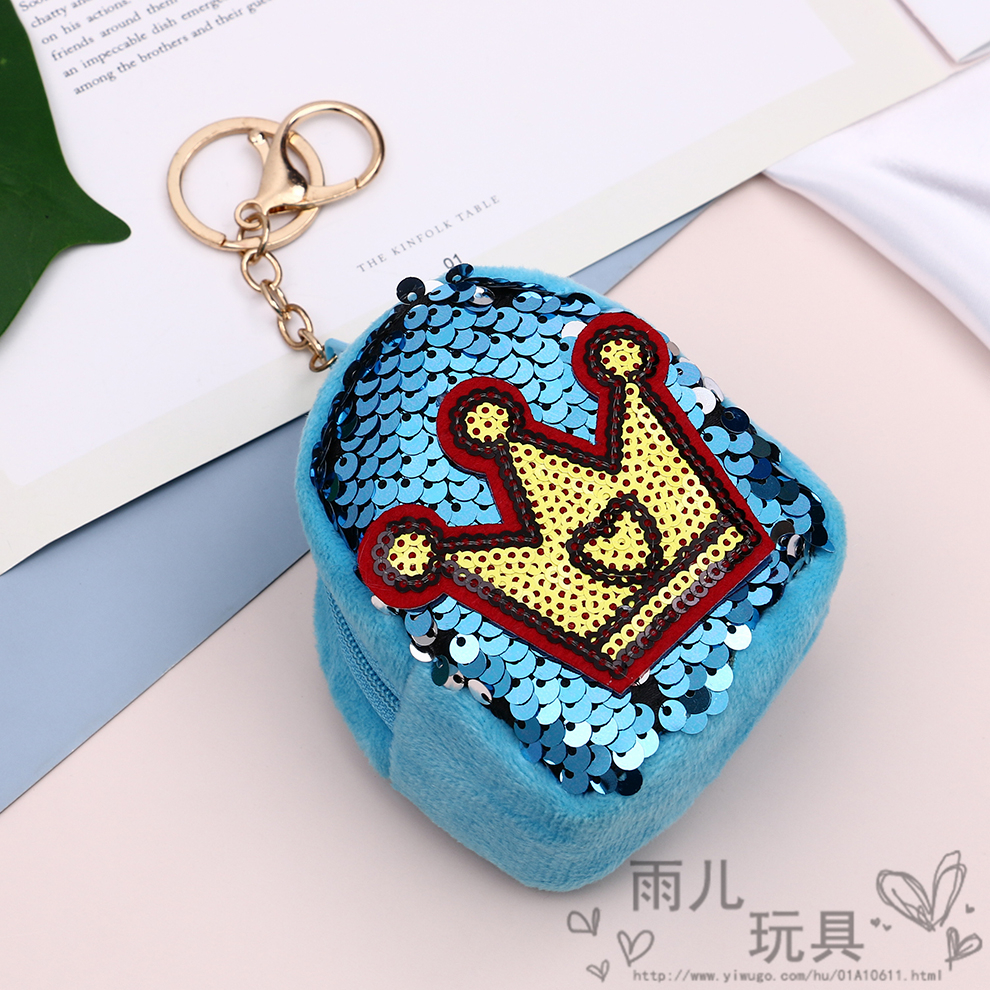 2020 New style zero wallet Student Korean version cute cartoon Internet celebrity girl heart Sequined unicorn key case details Picture