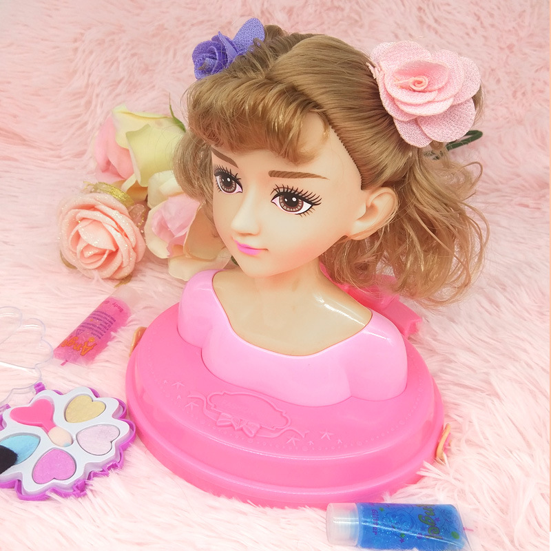 Makeup, braided hair, hairdressing princess, cross-border Barbie doll, girl toy, half-body children's gift box set Application Scenario