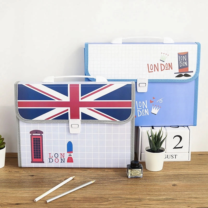 Kaba Bear A4 folder large-capacity multi-layer test paper storage bag for students, a fresh and portable organ bag Specification drawing