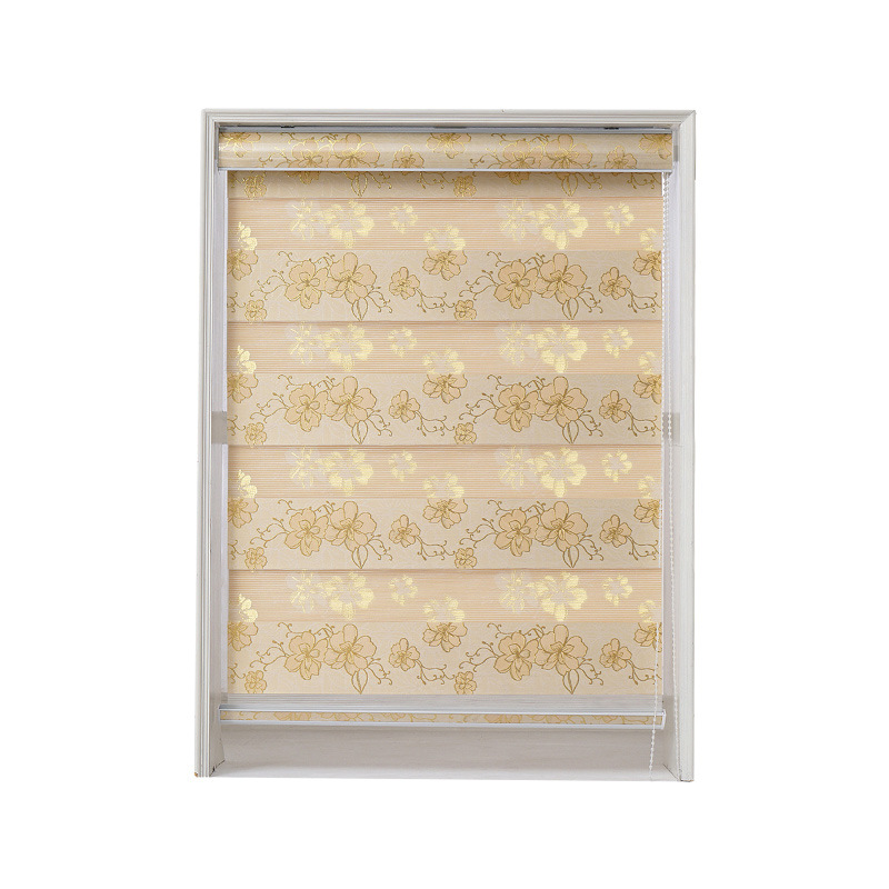 Free punching shading jacquard soft gauze curtain kitchen living room bedroom toilet waterproof balcony blinds wholesale Item Picture