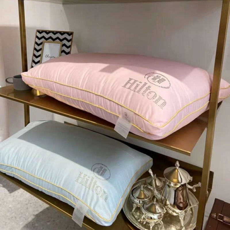 Hilton Pillow Hotel Pillows, adult pillow cores, wechat business best-selling pillow cores, feather silk cotton pillows, student dormitory pillows details Picture