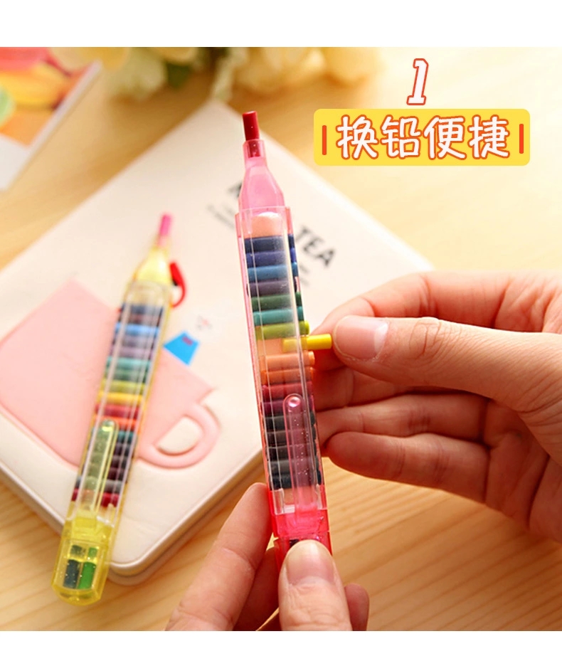 Factory wholesale creative and personalized crayons, 20-color crayons, safe, non-toxic and environmentally friendly, student creative student crayons ht full figure