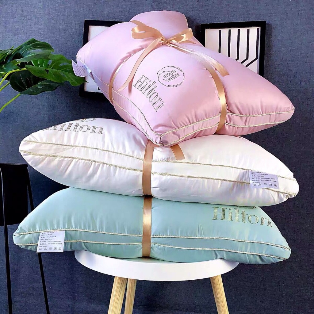Hilton Pillow Hotel Pillows, adult pillow cores, wechat business best-selling pillow cores, feather silk cotton pillows, student dormitory pillows Specification image